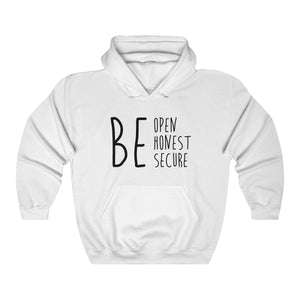 Unisex Heavy Blend™ Hooded Sweatshirt - Be Open Honest Secure Ver. 2
