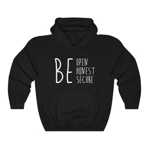 Unisex Heavy Blend™ Hooded Sweatshirt - Be Open Honest Secure Ver. 2